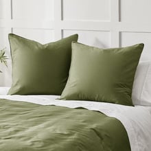 Rhys 400TC Cotton Sateen European Pillowcases (Set of 2)